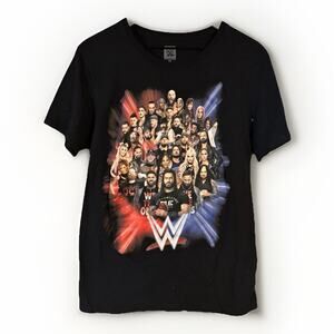 WWE Authentic 2023 Roster Superstars Graphic T-Shirt Black Men’s Medium